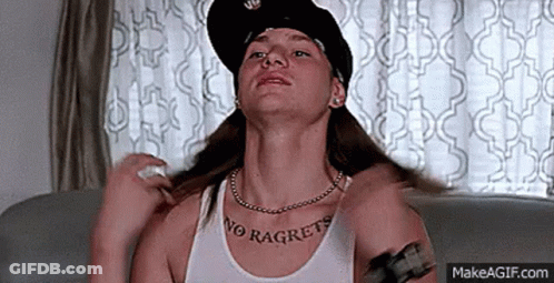 Woman In Hat Scratching Neck GIF