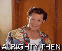 Woman In Hawaiian Shirt Smiling GIF