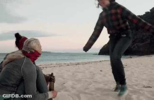 Woman In Headband Says It's A Disaster Here GIF