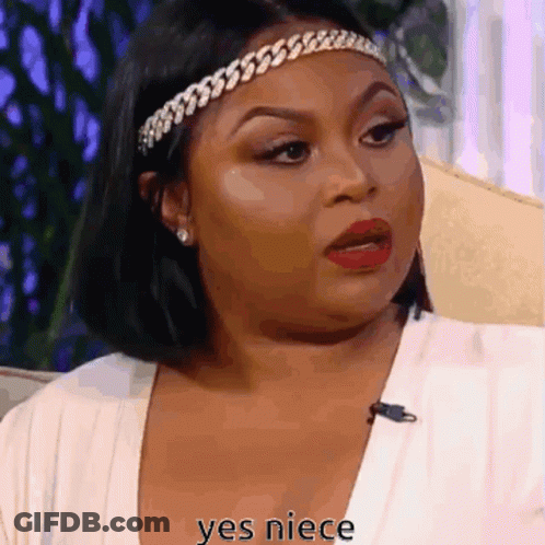 Woman In Headband Says Yes Niece At Microphone GIF