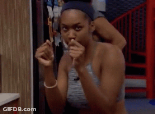 Woman In Headband Tank Top, Man Saying Bill GIF