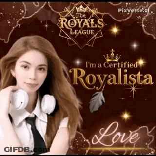Woman In Headphones And Tie Certified Royalista GIF