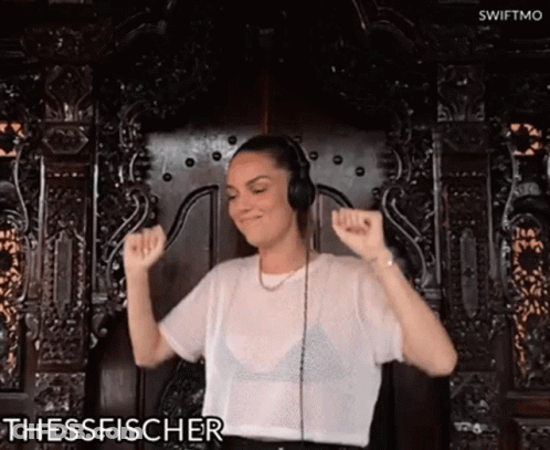 Woman In Headphones Dancing Thessfischer GIF