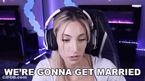 Woman In Headphones Says We're Gonna Get Married GIF