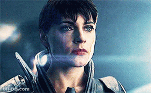 Woman In Helmet And Armor GIF