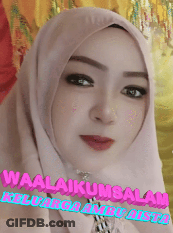 Woman In Hijab Saying Waalaikumsalam GIF