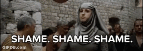 Woman In Hijab Says Shame To Crowd GIF