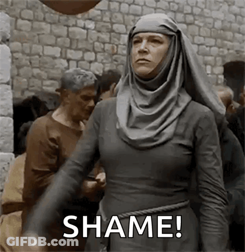 Woman In Hijab Shame Gesture Brick Wall GIF