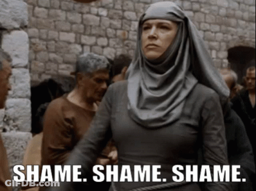 Woman In Hijab Shame Shame Shame Shame GIF
