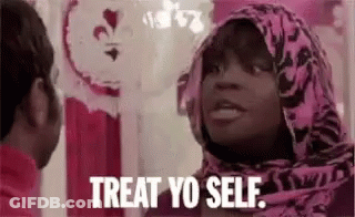 Woman In Hijab Talking To Man In Pink Room GIF