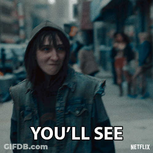 Woman In Hooded Jacket Says You'll See GIF