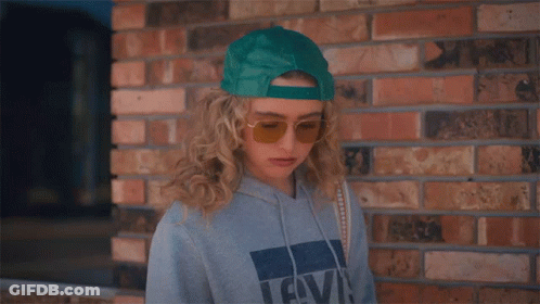 Woman In Hoodie And Sunglasses GIF