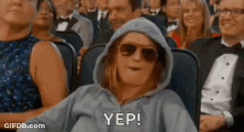 Woman In Hoodie And Sunglasses Says Yep GIF