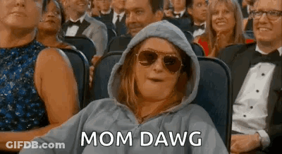 Woman In Hoodie And Sunglasses Watching Movie GIF