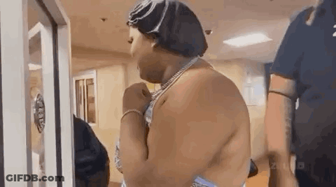 Woman In Hospital Room With Surgical Cap GIF