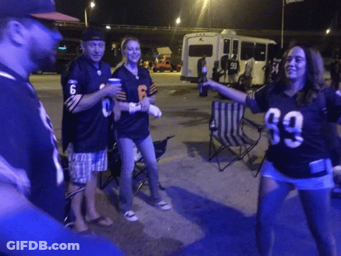 Woman In Jersey Number 69 Dancing GIF