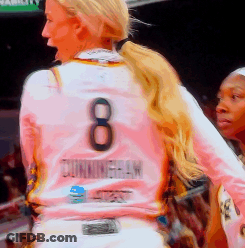 Woman In Jersey Number 8 GIF