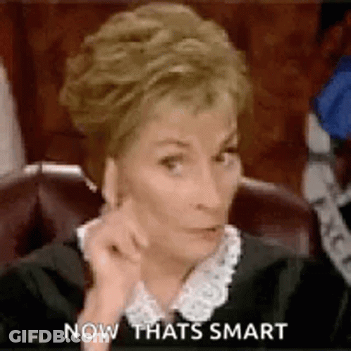 Woman In Judge Robe Saying Now Thats Smart GIF