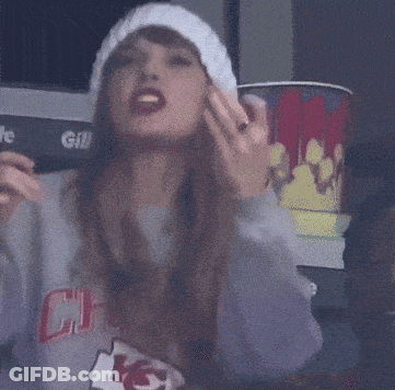 Woman In KC Logo Sweatshirt GIF
