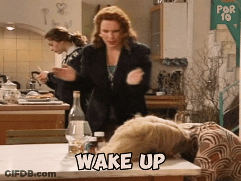Woman In Kitchen With Por 10 Sign GIF