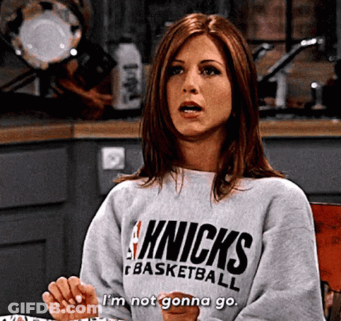 Woman In Knicks Basketball Sweatshirt GIF