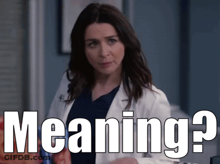 Woman In Lab Coat Asking Meaning? GIF