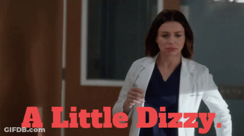 Woman In Lab Coat Saying A Little Dizzy GIF