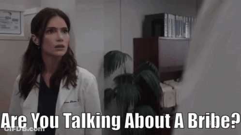 Woman In Lab Coat Saying Are You Talking About A Bride GIF