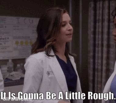 Woman In Lab Coat Saying It Is Gonna Be A Little Rough GIF