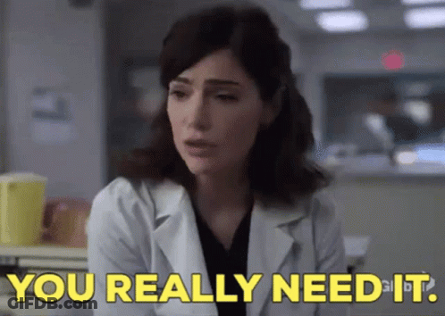 Woman In Lab Coat Saying You Really Need It GIF