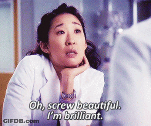 Woman In Lab Coat Says Oh Screw Beautiful I'm Brilliant GIF