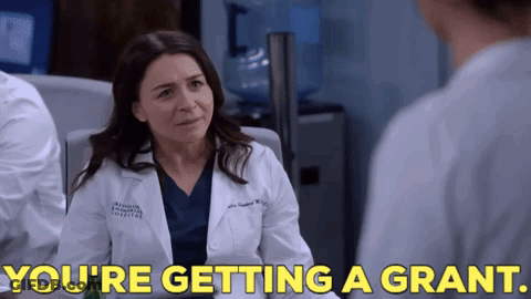Woman In Lab Coat Says You're Getting A Grant GIF