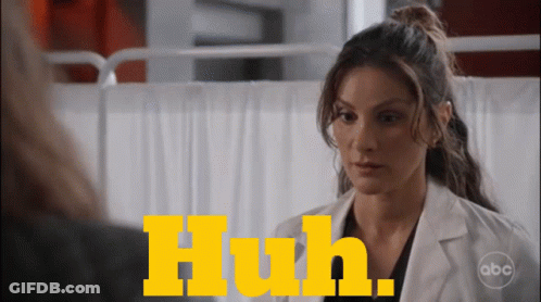 Woman In Lab Coat Talking With Huh GIF