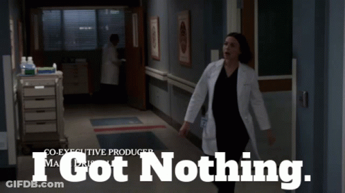 Woman In Lab Coat With I Got Nothing GIF