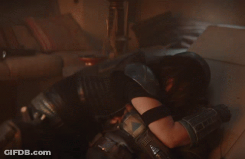 Woman In Leather Hugging Man In Helmet GIF
