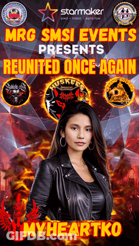 Woman In Leather Jacket Myheartko Poster GIF