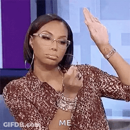 Woman In Leopard Print And Glasses Flipping Off GIF