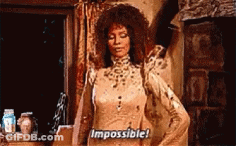 Woman In Leopard Print Saying Impossible GIF