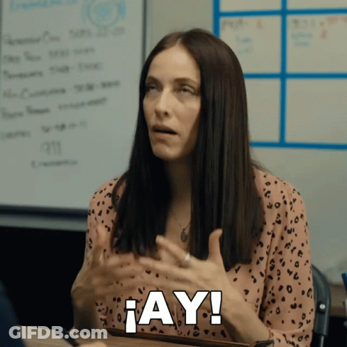 Woman In Leopard Print Shirt Saying Ay GIF