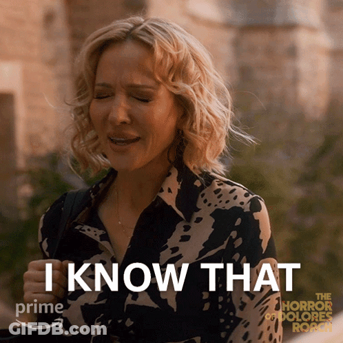 Woman In Leopard Print Shirt Says I Know That GIF