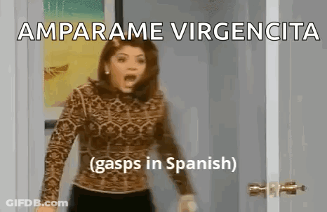 Woman In Leopard Print Shirt With Mouth Open GIF