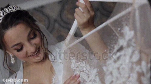 Woman In Lingerie By Brick Wall GIF