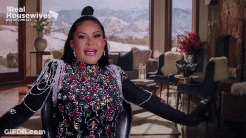 Woman In Living Room Real Housewives GIF