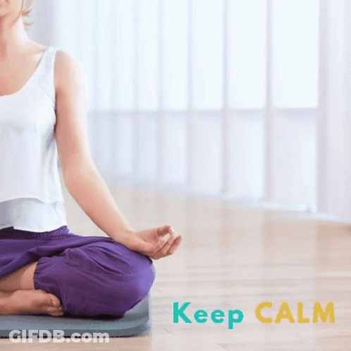 Woman In Lotus Position GIF