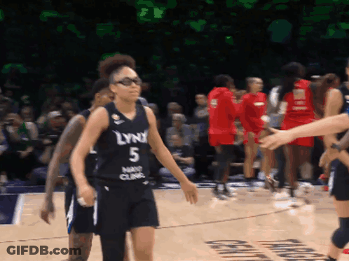 Woman In Lynx Jersey On Court GIF
