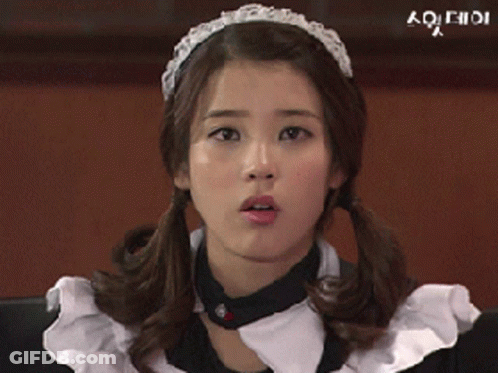Woman In Maid Costume With Ao GIF