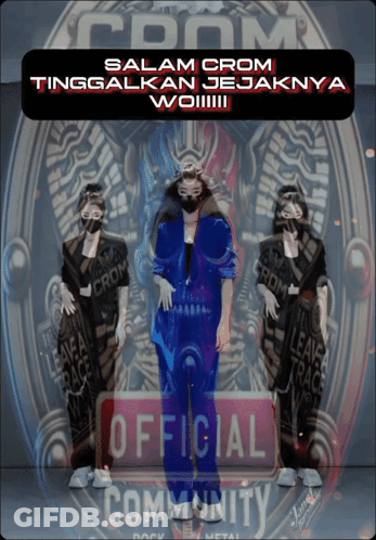 Woman In Mask Official Community Poster GIF