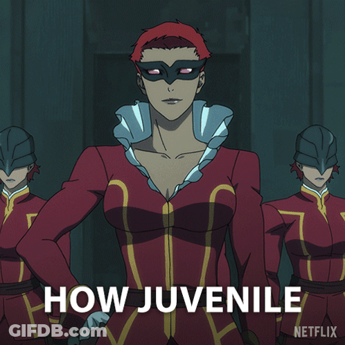 Woman In Mask Saying How Juvenile GIF