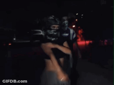 Woman In Mask With Puma Logo GIF