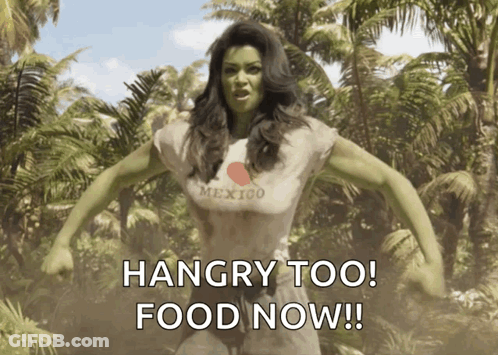 Woman In Mexico Shirt Hangry Too Food Now GIF